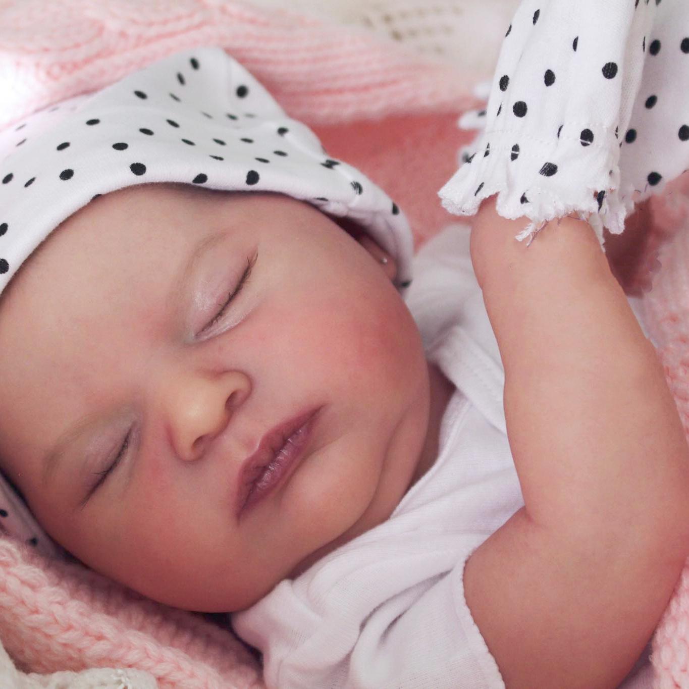 Realistic Silicone Materials Reborn Sleeping Doll, 1 Set Cute Newborn Doll with Hand-painted 3d Skin and Vascular Vein & Accessories, Birthday Gift for Child Realistic Silicone Materials Reborn Sleeping Doll, 1 Set Cute Newborn Doll with Hand-painted 3d Skin and Vascular Vein & Accessories, Birthday Gift for Child