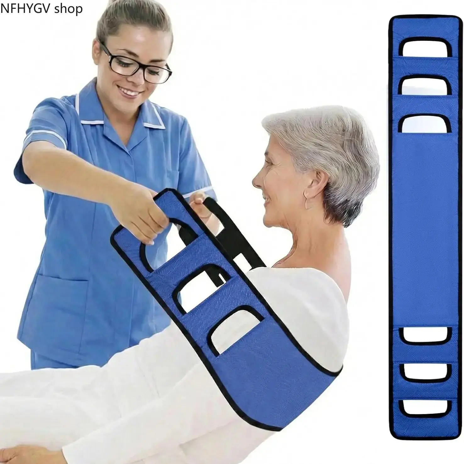 Patient Transfer Lift Assist Gait Belt, Anti-Slip Transfer Sling Safety Support Strap, Elderly Mobility Aid For Standing Assistance, Rehabilitation Therapy And Home Nursing Care Use