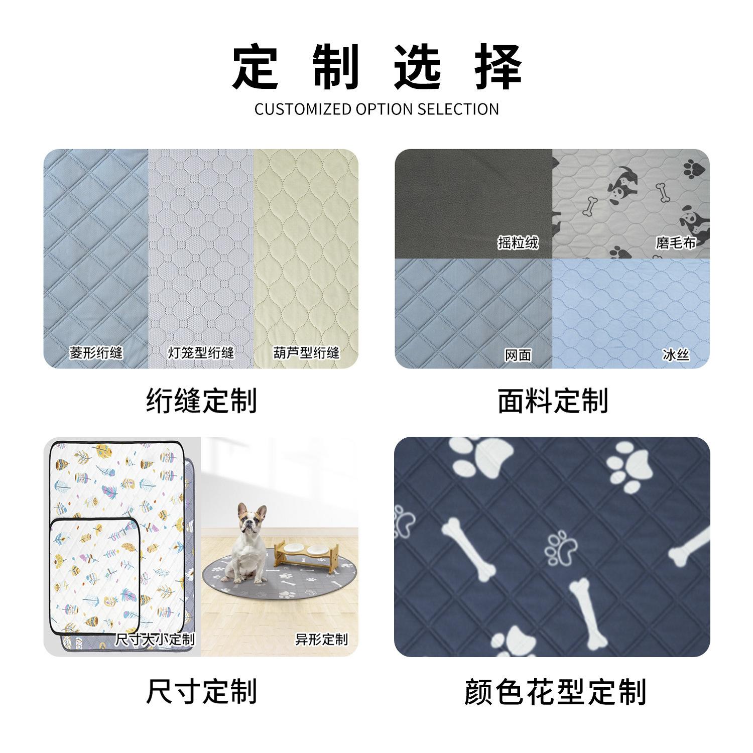 Washable Waterproof Pet Pee Pad, Extra Thick Highly Absorbent Reusable Dog Training Pad, Non-Slip Mat for Small Dogs & Cat Litter Box