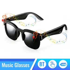 Smart Glasses, Bluetooth Sunglasses, HD Audio Eyewear, Mic & Speakers, Athletic/Outdoor UV Protection Unisex, Summer, Summer Gear, Fathers Day Gifts