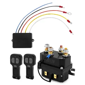 12V Wireless Winch Remote Control Kit with 250A Solenoid Relay Contactor, Compatible with Truck ATV SUV, Replaces 63070 62135 74900 70715