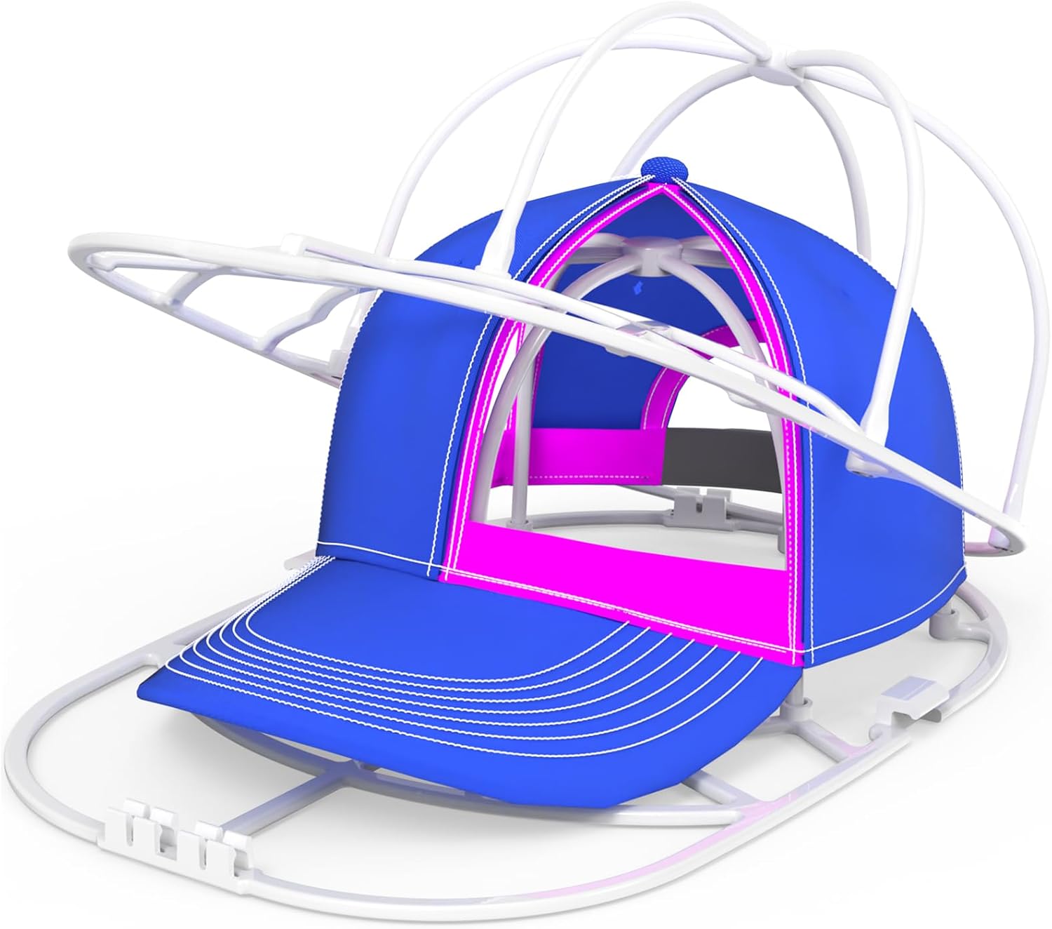 Mother's Day Gifts Hat Washer Cage for Washing Machine - Baseball Cap Cleaner Rack-White 1 Pack