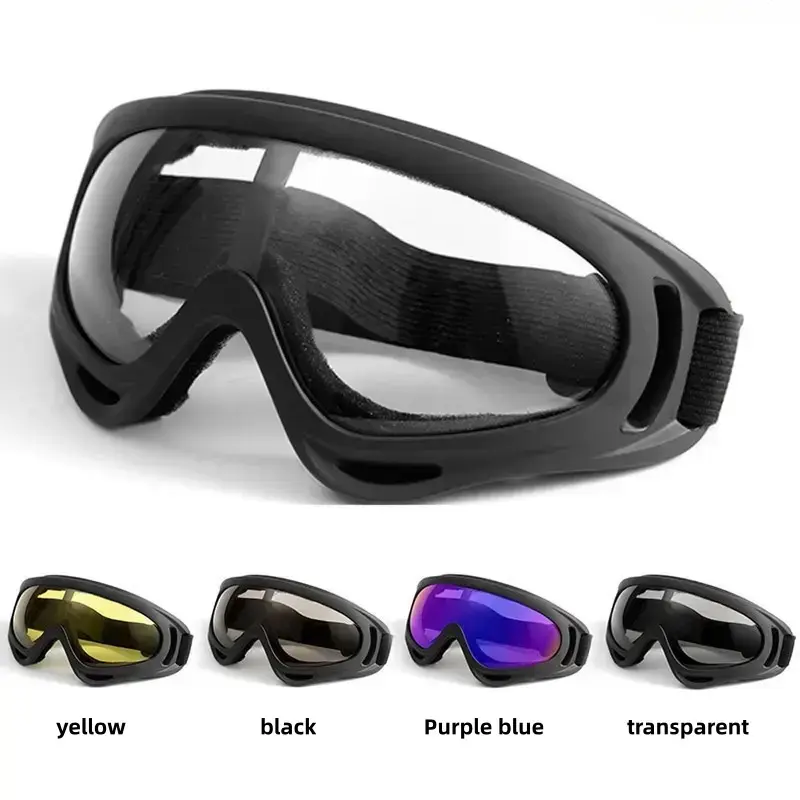 Military Style Tactical Mask Goggles with Military-Grade Protection, Windproof, Explosion-Proof & Dust-Resistant for Motorcycle & Skiing, Military-Grade Protection Non-Prescription Glasses