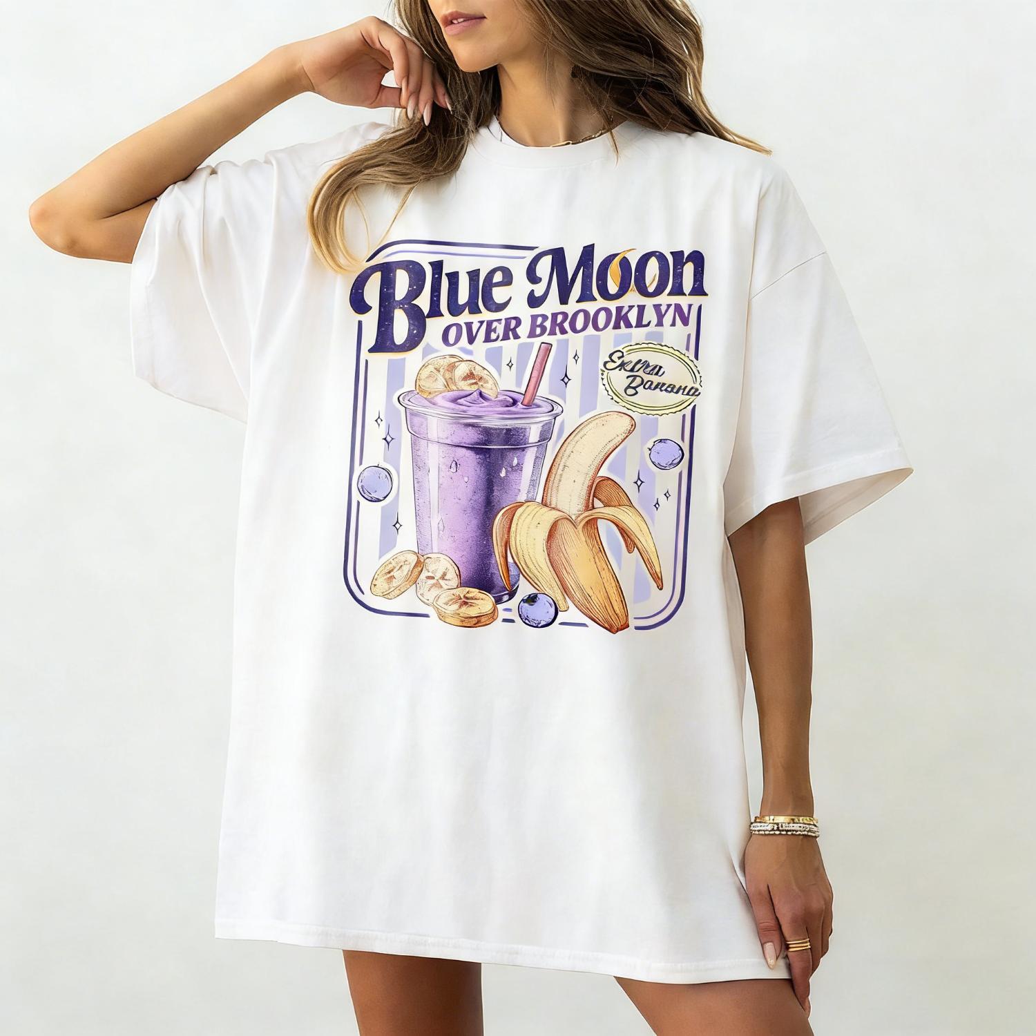 Vintage Blue Moon Over Brooklyn Shirt Heated Rivalry Extra Banana Smoothie Tee Scott And Kip Movie T Shirt Romance Book Movie
