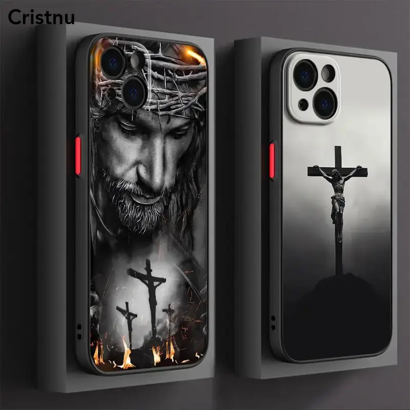 Jesus Design Combining Funda Back Phone Cover Case for iphone 17 pro max cases for men 16 Plus X XS XR 12 14 7 8 SE Air 15 11 13 Mini 17P 16P
