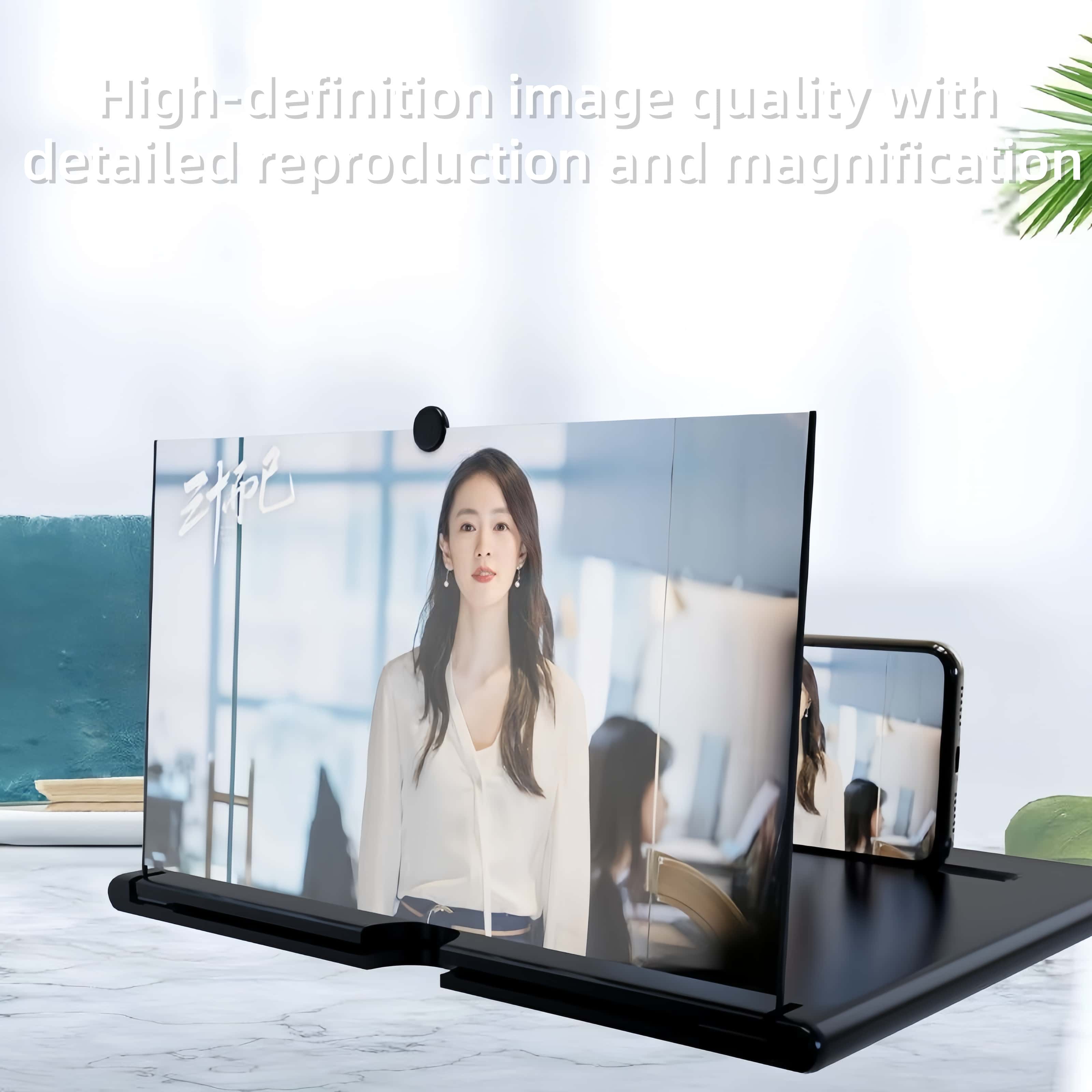 Mobile Phone Magnifier - Ultra-HD Screen Magnifier for Easy TV Viewing Orientation for Landscapes Use Eye Protection Full-Screen Mobile Phone Magnification
