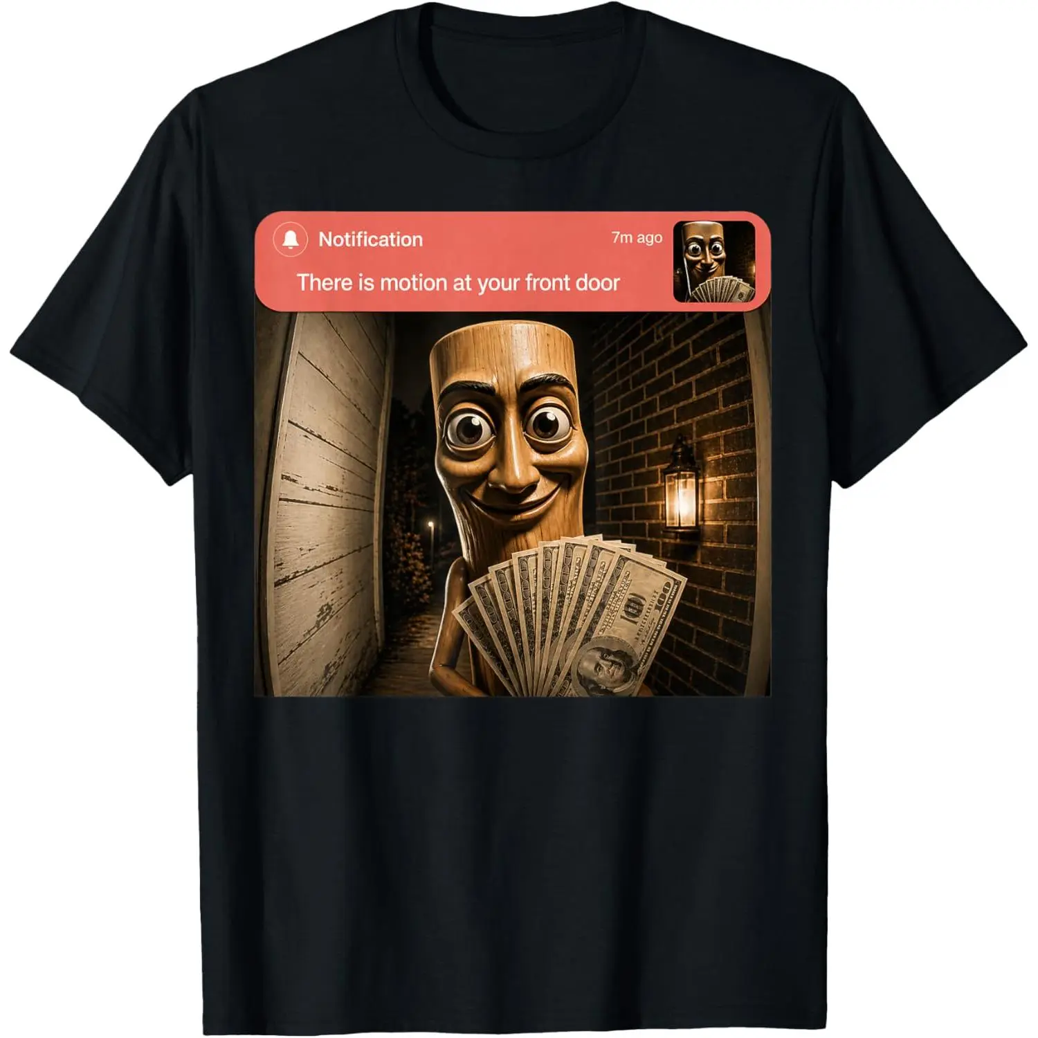 There is Motion at Your Front Door Tung Tung Tung sahur Meme T-Shirt