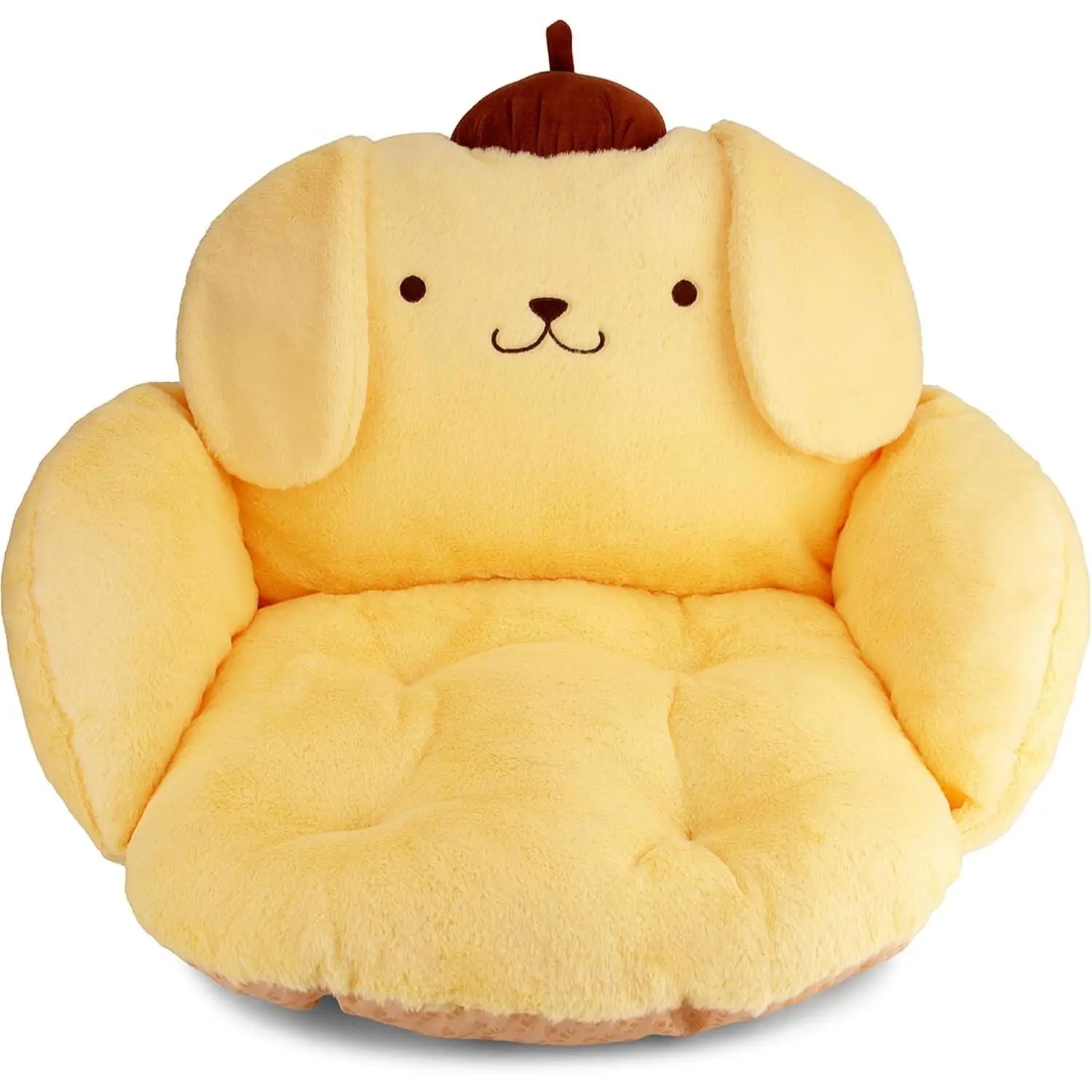 Yellow Kawaii Cushion - Kawaii Room Decor - Seat Cushions for Office Chairs - Office Chair Cushions - Car Seat Cushion - Gaming Room Decor - Gaming Desk Accessories Floor Pillow (Yellow)