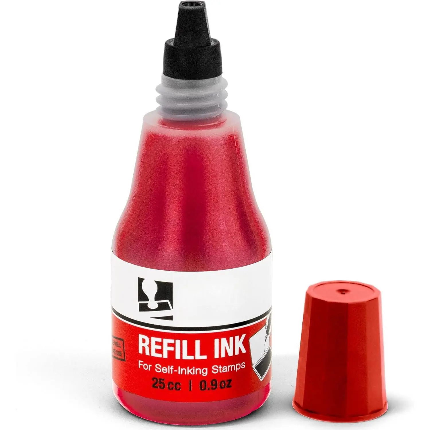 Self-Inking Refill Ink - Red - 25cc (0.9oz)