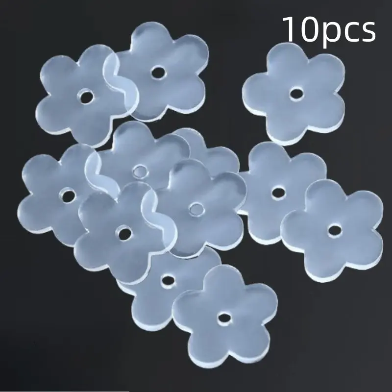 10pcs Transparent Silicone Ear Piercing Support Patches, Anti-Drop Earring Backing, Invisible Comfort Earlobe Protector, Women's Daily Wear Jewelry Accessories, Protection