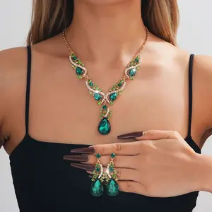 New Necklace and Earrings Set DDXL0136 Vintage Jewelry Dress Accessories