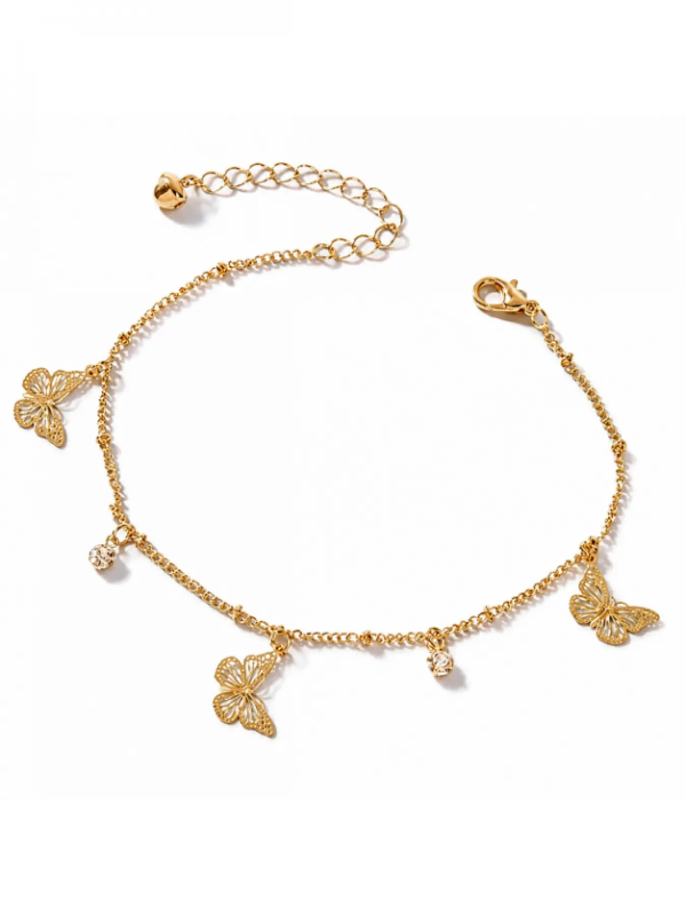 Butterfly Anklet for Women Adjustable Dainty Charm Ankle Bracelet Cute Gold Silver Chain Jewelry Gift for Her Fashion Accessories