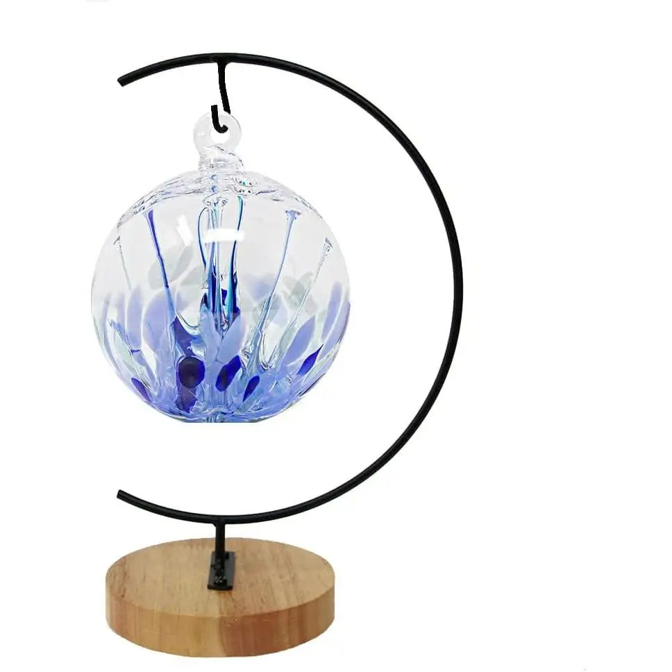 Ornament Display Stand Holder Iron Hanger for Chrismas  Glass Globes (C Shape 1 count)