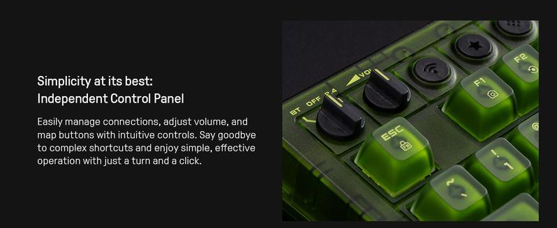 8BitDo Retro 87 Mechanical Keyboard with RGB Backlight, Bluetooth/2.4G/USB-C Hot Swappable Wireless Gaming Keyboard for Windows and Android - Xbox Edition (Officially Licensed)