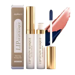 Zephoco Matte Peel-Off Lip Lacquer – Natural, Vibrant Color, Transfer-Proof, Hydrating & Moisturizing Lip Peel-Off Tint