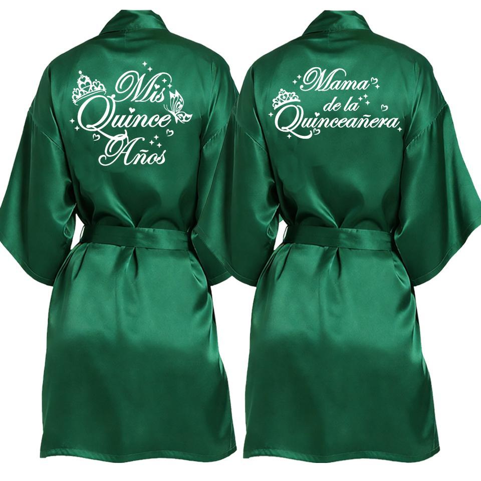 2 Pcs Elegant Quinceañera Celebration Gown Mis Quince Años Robe Girls 15th Anniversary Bathrobe for Birthday Party