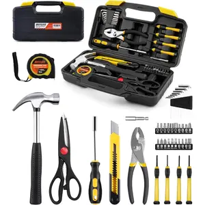 40-Piece Tool Set - General Household Hand Tool Kit with Plastic Toolbox Storage Case-