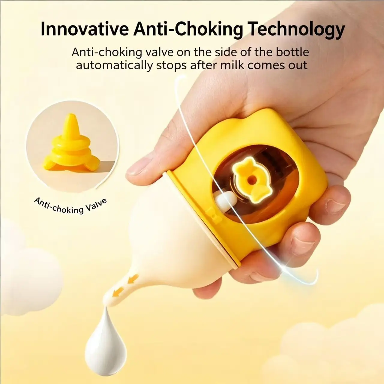 Bionic Silicone Pet Nursing Bottle, Anti-Choke Puppy Feeding Bottle for Newborn Puppies & Kittens, Milk Water Feeder