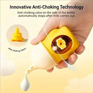Bionic Silicone Pet Nursing Bottle, Anti-Choke Feeding Bottle for Newborn Puppies & Kittens, Milk Water Feeder