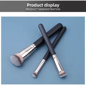 1 set of foundation brushes - makeup brushes for blending liquids, creams or flawless, high-density bristles and ultra-thin edges, foundation brushes, concealer brushes, multi-functional base brushes, travel poo.