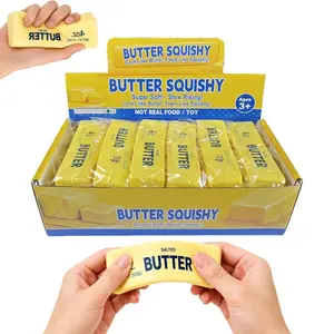 12pcs Slow Rising Butter Squishy, Squishies Butter Squeeze Toys Pack Sensory Stress Relief Soft & Stretchy Fidget Toy for Party Favors Squishy Butter, Boxed