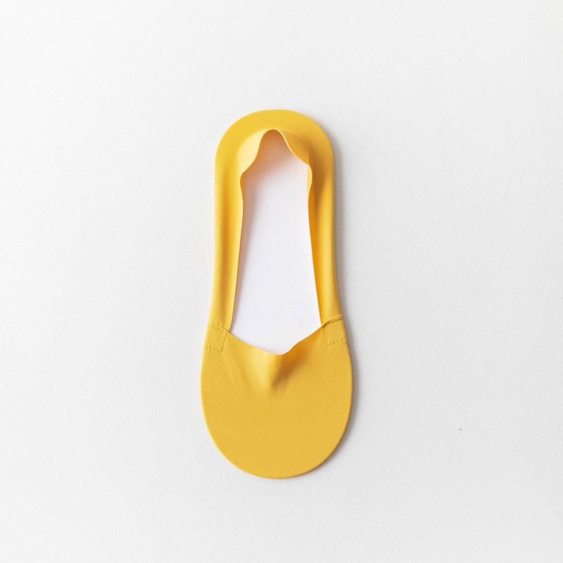 Women's Summer Ice Silk Thin Invisible Socks, Breathable, Sweat-Absorbing, Silicone Non-Slip Women's Socks, Summer 5 Pairs