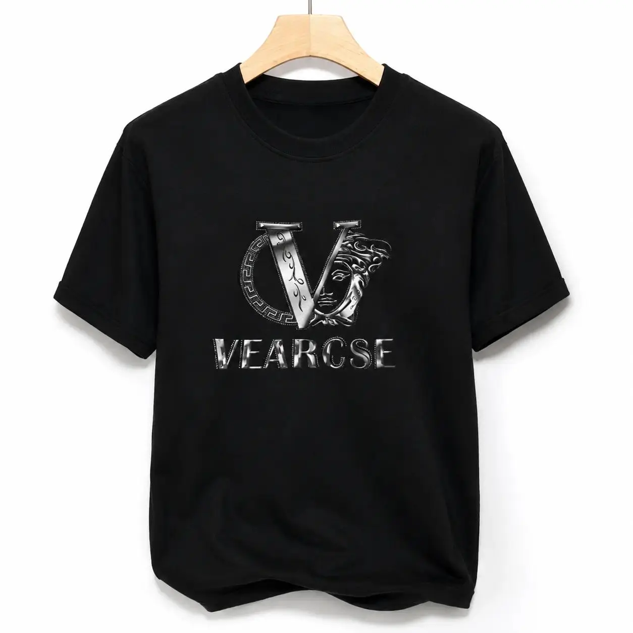 Menswear Round-Neck Short-Sleeve T-Shirt - Stylish Printed Top for Men, Ideal for Fashionable Relaxed Summer Outfits
