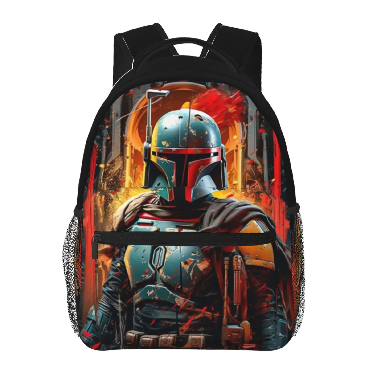 boba fett backpack, anime bookbag cartoon lightweight backpacks,adjustable straps book bags for teens girls boys, fashionable unisex school bag, kids bags for office travel college work school, gift