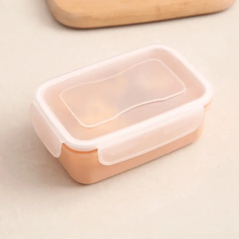 1 Pc Mini refrigerator fresh-keeping box small lunch box kitchen lunch box plastic storage box rectangular sealed box