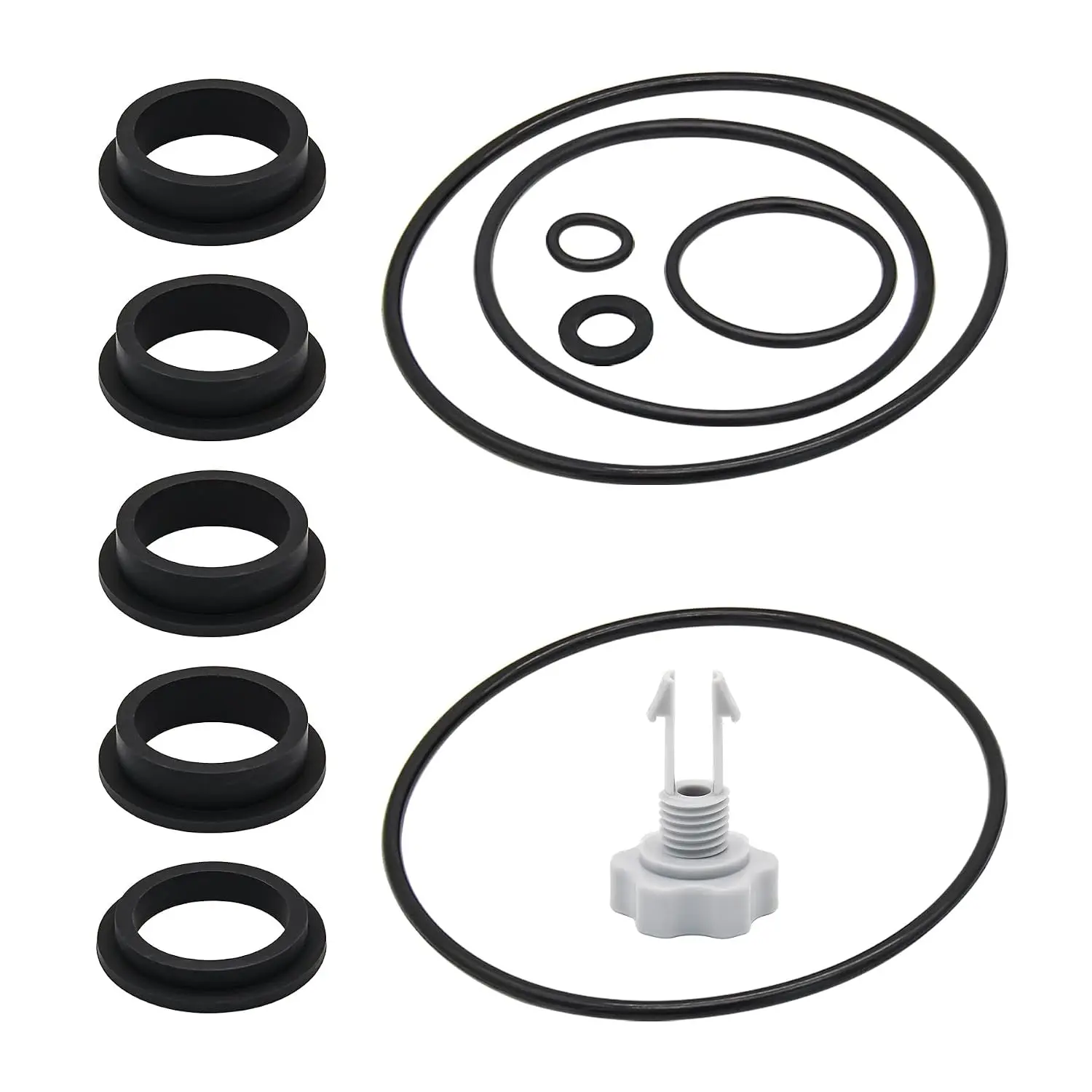 Sand Filter Pump   for Intex Krystal Clear Sand Filter Pumps, Pool Sand Pumps Gaskets for Above Ground Pool Part Hose Seals Repair Kit for Intex 25013, 1 Pack (12/Pieces)