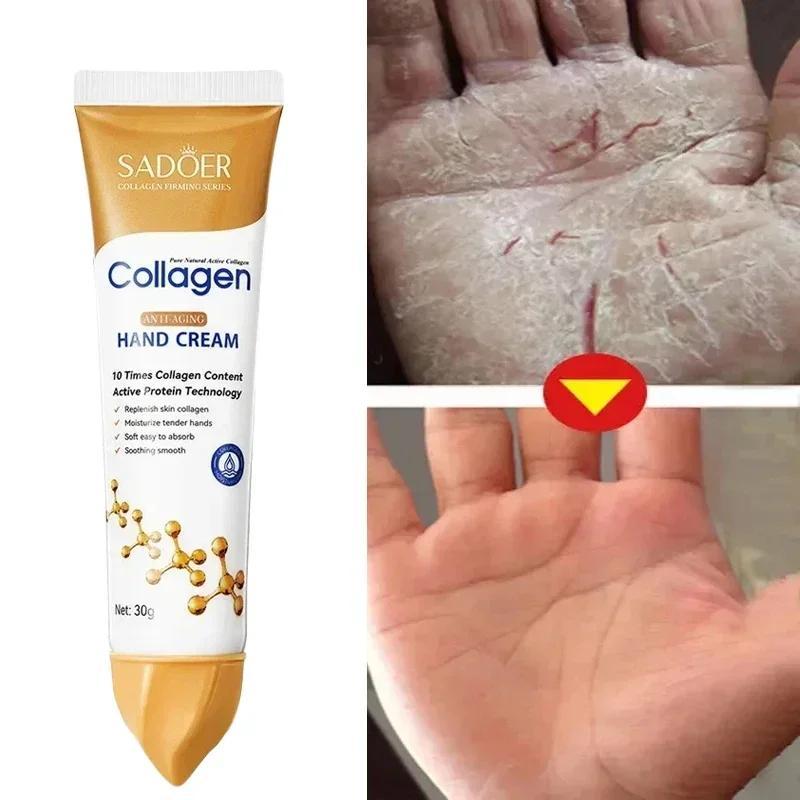 Collagen Anti-wrinkle Hand Cream Anti-drying Anti-crack Moisturise Nourish Dry Skin Softening  Hand Care Repair Product