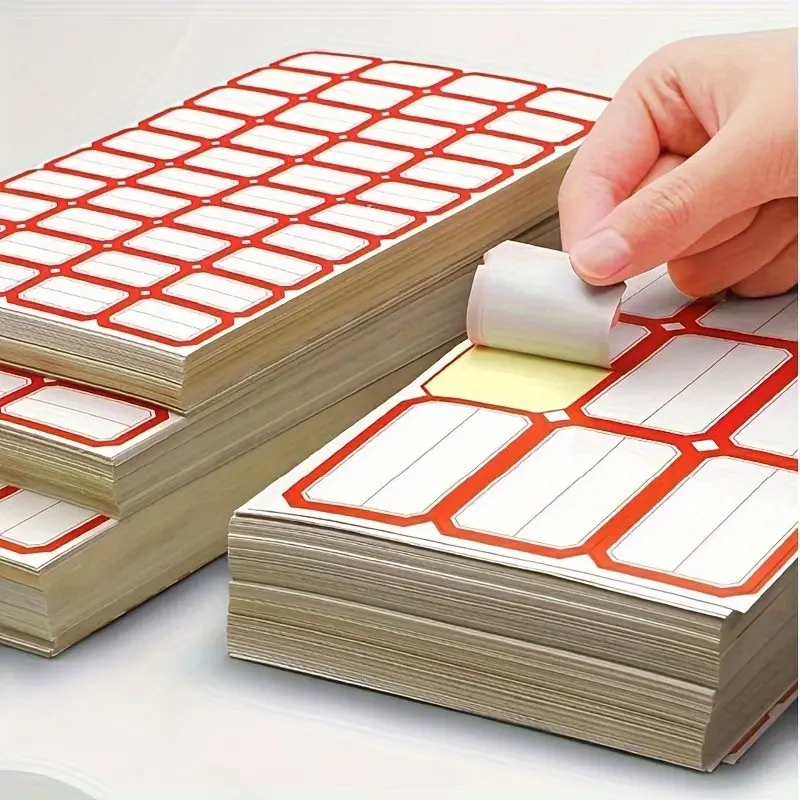 Self-Adhesive Label Stickers - Handwritten Price and Food Date Markers for Kitchen Organization and Office Supplies | Multifunctional Adhesive Labels