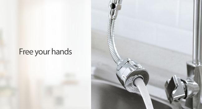 Kitchen Faucet Sprayer Attachment 360 °     Rotatable Anti-Splash Water Saving Tap Head with Universal Adapter Set Stainless Steel Extender for Sink Accessories Tools.