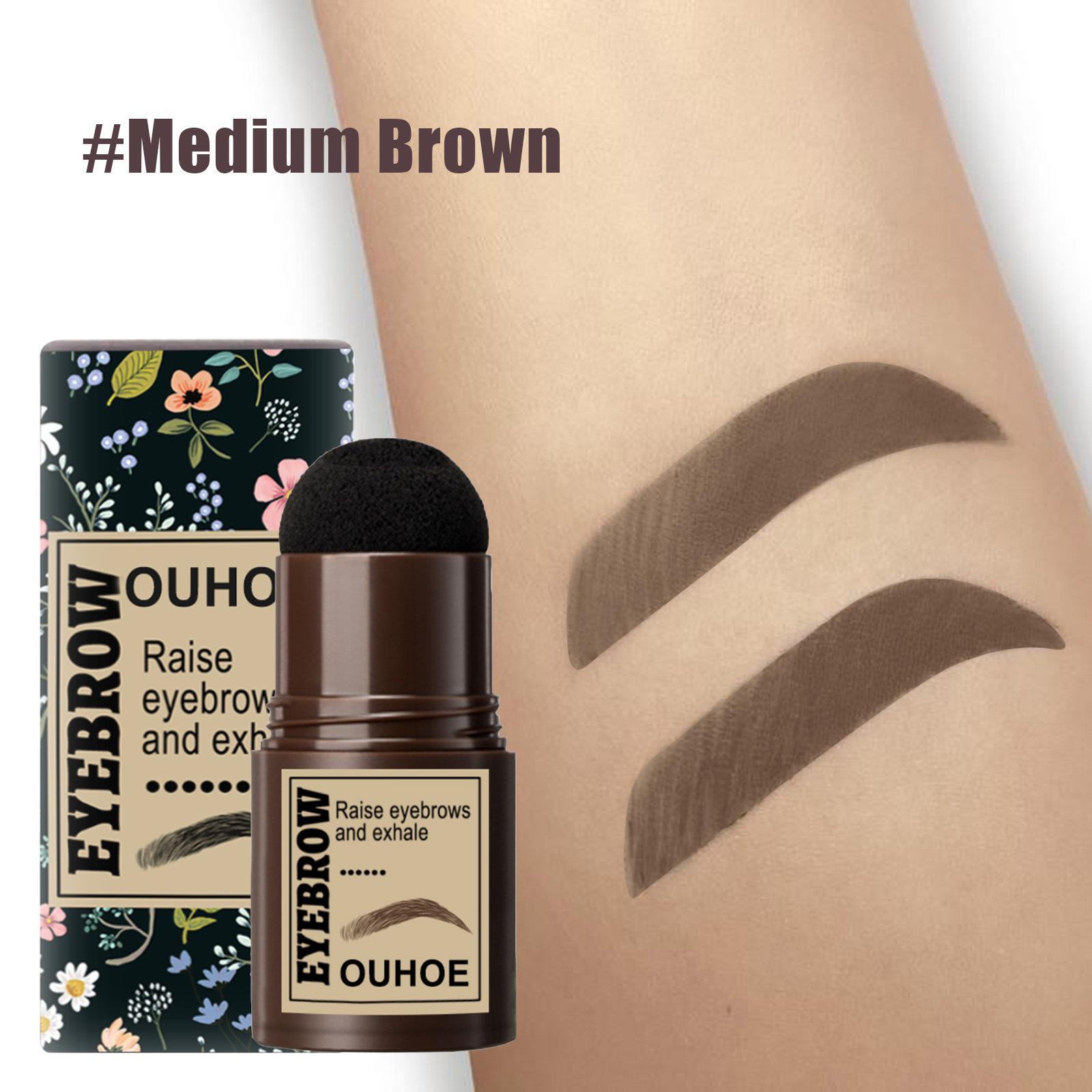 OUHOE 3-in-1 Brow Stamp Kit| Waterproof & Long-Lasting Eyebrow Powder| For Perfect Brows, Contour & Hairline| Smudge-Proof, Easy to Use