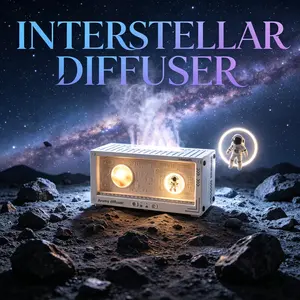 New Astronaut 3D Galaxy Moon Diffuser Humidifier with Timer Colorful Flame Aroma Diffuser Cool Mist Humidifier for Home Office Bedroom Decor Desktop Decoration
