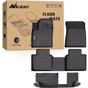 Nilight Custom-Fit TPE Floor Mats for Mitsubishi Outlander 2022-2024 (Not for PHEV & Sport Models) - Waterproof, Heavy-Duty All-Weather Liners, Durable & Harmless Automotive Interior Protector, Easy to Clean Upholstery Guard, Father's Day Gift