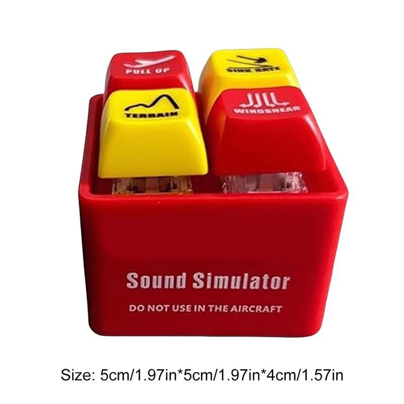 2-Pcs Keychain Set: Boeing 737/Airbus EGPWS Alert Simulator (LED Light+Warning Sound) + Heart Retractable Stainless Steel Scrunchie Lanyard - Stress Relieving For Pilots 2-Pcs Keychain Set: Boeing 737/Airbus EGPWS Alert Simulator (LED Light+Warning Sound) + Heart Retractable Stainless Steel Scrunchie Lanyard - Stress Relieving For Pilots