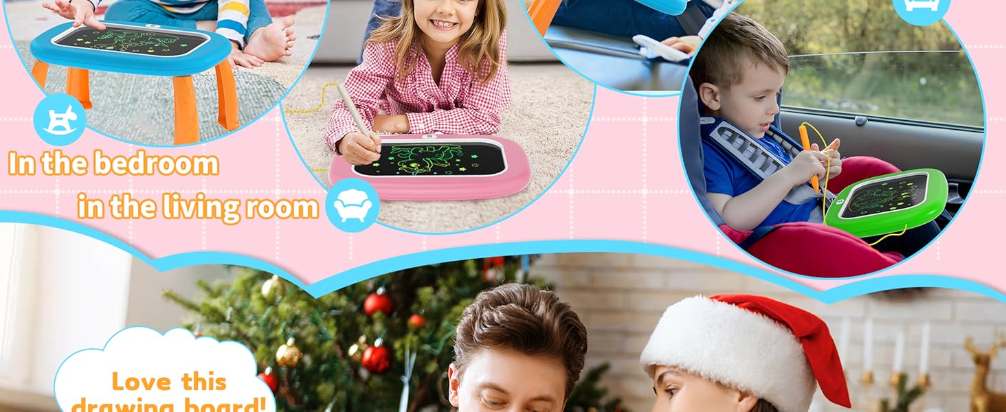 LCD Writing Tablet for Kids 1 2 3 4 5 Year Old Toddler Drawing Pad Doodle Board Toy Gift for Boys Girls Birthday Christmas Blue