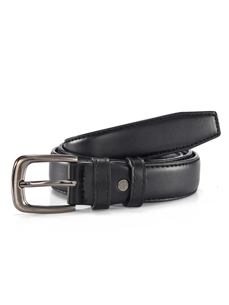 Women's Solid Color PU Buckle Belt, Fashion Belt for Party, Daily Clothing Decor, Trendy All-match & Exquisite Belt for Birthday Gift