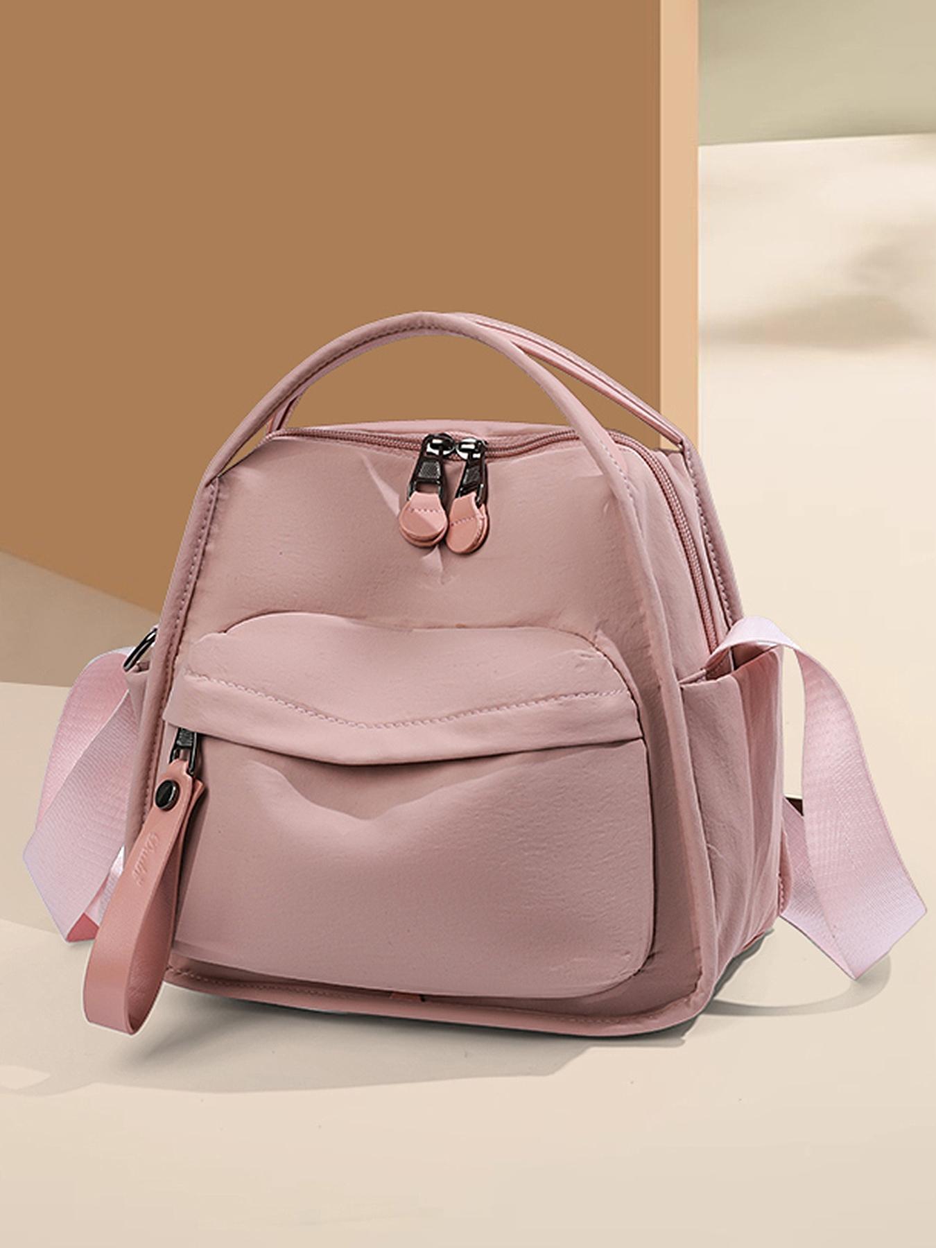 Women's Elegant Solid Color Shoulder Bag, Fashionable Zipper Crossbody Bag for Daily Use, 2025 Fall & Winter Versatile High-quality Daily Commuting Bag, Casual Commuter Bag