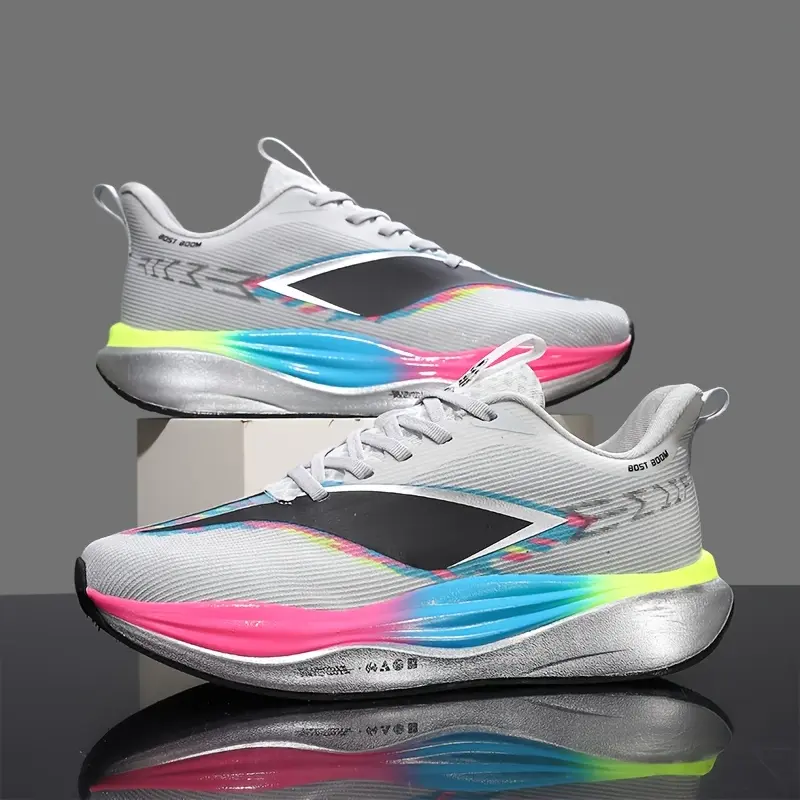 GGOR Lightweight Breathable Running Shoes for Teenagers, Designed for Speed And Shock Absorption, Featuring a Full Carbon Plate for Marathon Training