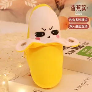 Strawberry Interactive Music Plush Toy Set Banana Carrot Electric Plush Toys for Parent-Child Interaction Couples Friends Prank Toy Valentine's Day Easter Party Fun Gift for Kids Adults Stuffed Animals Cute Girly Gifts