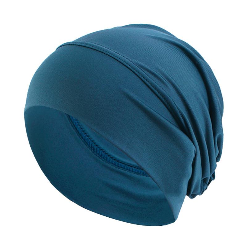 Muslim Elastic Turban Hat, Inner Cap, Chemo Cap, Hair Protection Bonnet