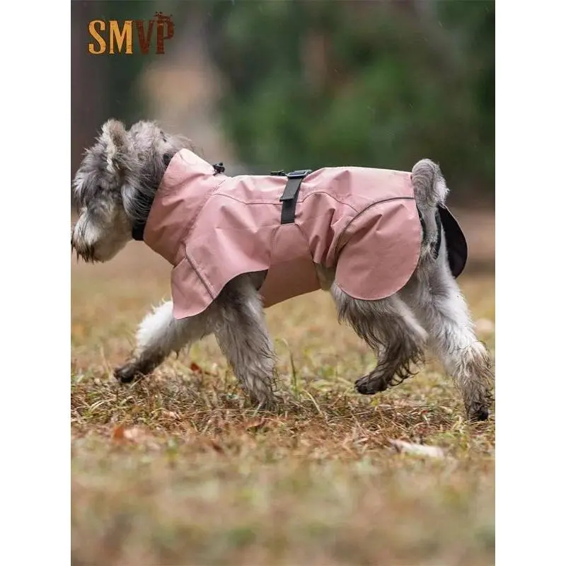 Dog and Cat Waterproof Rain Poncho Lightweight Breathable Outdoor Raincoat with Adjustable Strap for Small To Medium Pets
