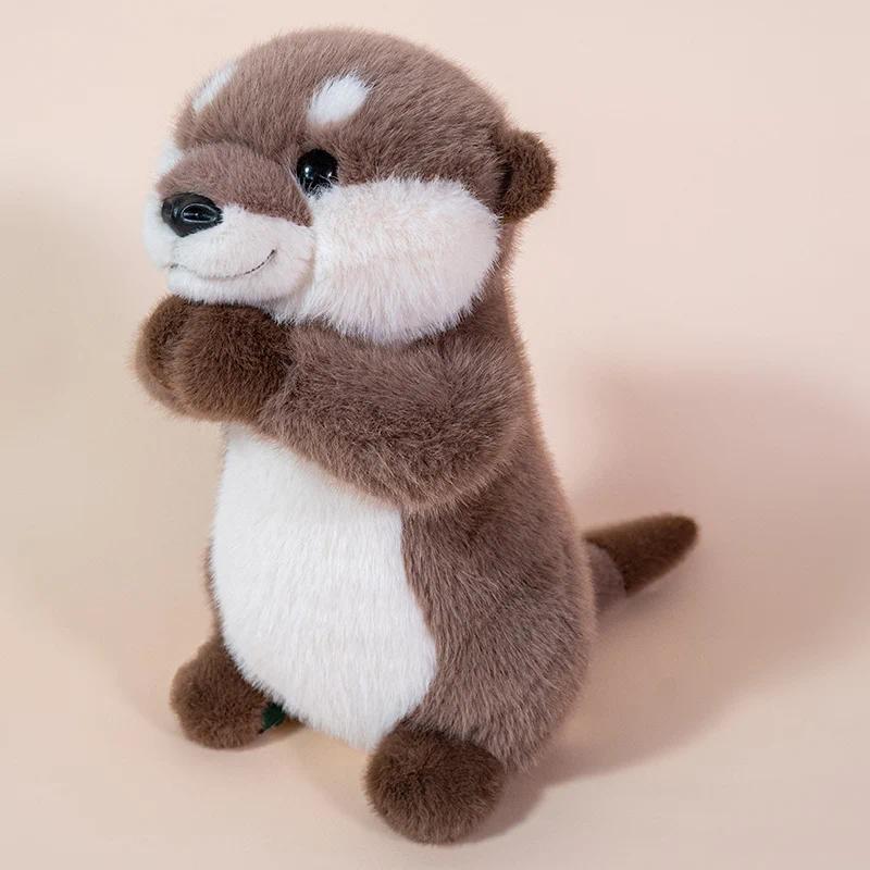 Kawaii Cartoon Animal Otter Plush Toys Huggable Soft Sea Otter Stuffed Doll Peluche Cute Furry Otter Doll Children Gifts