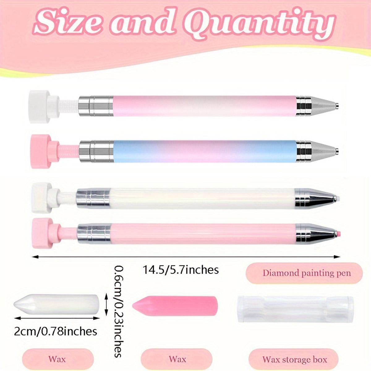 Diamond Art Painting Pen Set, 1 Count Adhesive Pen & 10pcs Replaceable Wax Tip, DIY Diamond Arts Colorful Painting Tool for Home School Office, Christmas Gift, Mother's Day Gift, Gift for Mom!