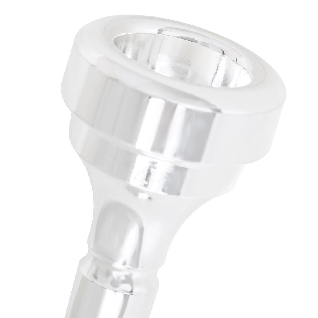 Professional Silver Plated Short Trombone Mouthpiece, 2 Counts Trombone Mouthpiece, Musical Instrument Accessories for Trombone Lovers