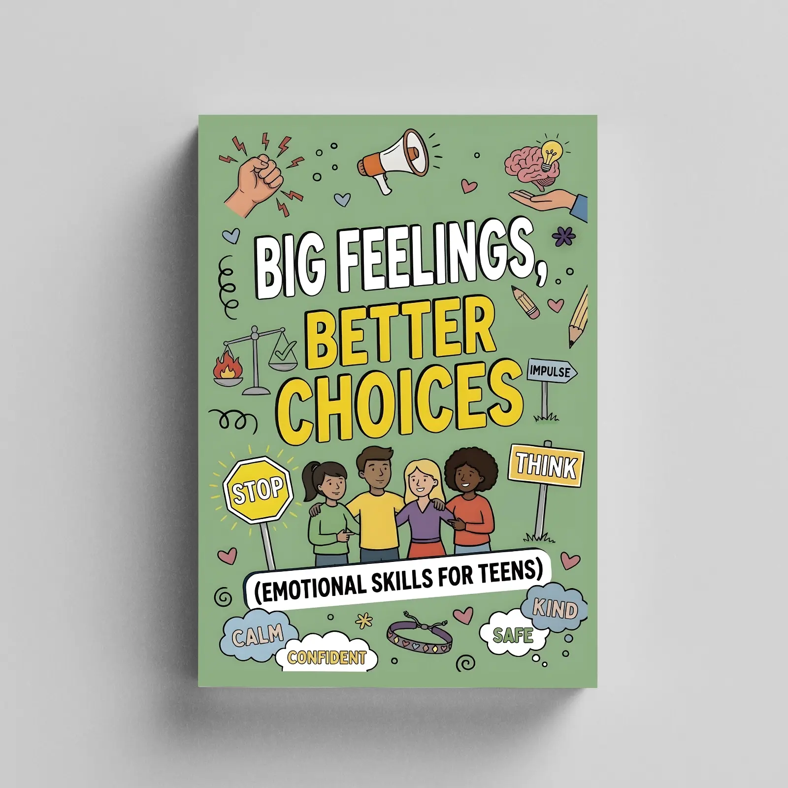 Big Feelings, Better Choices: Emotional Skills Guide for Teens to Manage Impulses, Stay Calm, Build Confidence and Make Smarter Decisions
