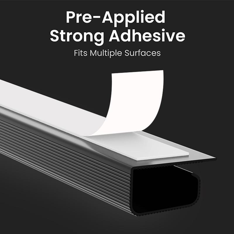 1-2PCS Cable Management Under Desk Kit - Under Desk Cable Management Cord Cover, Cable Hider Cord Management Under Desk Cable Organizer Easyto Install, Cable Hider, Under Desk Cable Organizer, Easy to Install Cord Organizer, Effortless Cable Organization