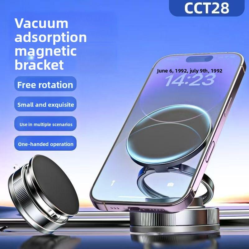 Foldable Magnetic Phone Mount for Car Dashboard 360 °     Rotating Strong Suction Phone Stand for iPhone Samsung Huawei GPS Navigation & Multi-Angle Viewing